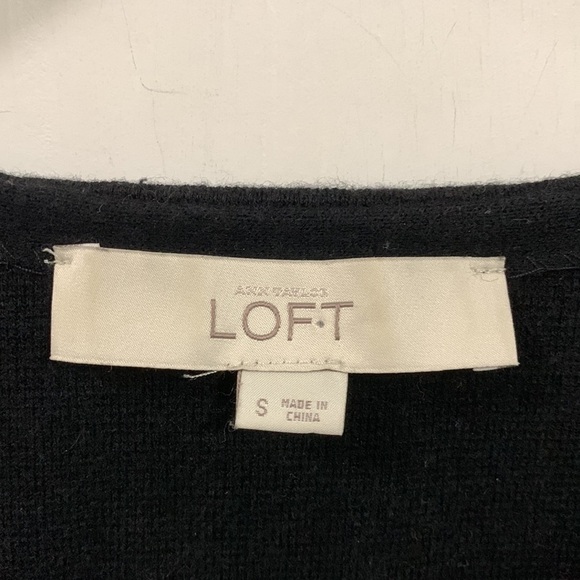 Loft Women’s Crew neck sweater black and white, good condition Size small - Picture 2 of 4